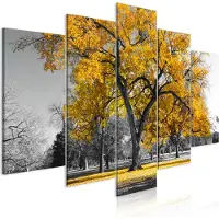 Artgeist Autumn In The Park Wide Gold taulusetti