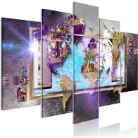 Artgeist Abstract Map Wide taulusetti