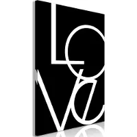 Artgeist Black And White: Love Vertical taulu