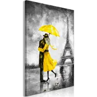 Artgeist Paris Fog Vertical Yellow taulu