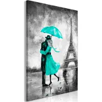 Artgeist Paris Fog Vertical Green taulu