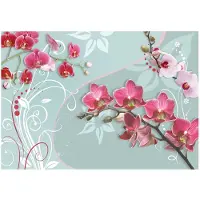 Artgeist Pink Orchids - Variation Ii fototapetti