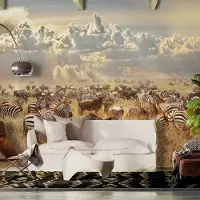 Artgeist Zebra Land itseliimautuva fototapetti