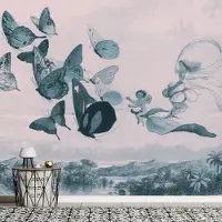 Artgeist Butterflies and Fairy itseliimautuva fototapetti