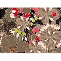 Artgeist floral design - gray fototapetti