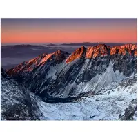 Artgeist Beautiful sunrise in the Rocky Mountains fototapetti