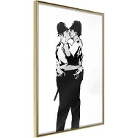 Artgeist Banksy: Kissing Coppers I juliste
