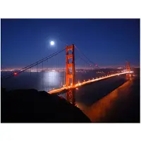 Artgeist Golden Gate Bridge yöllä fototapetti