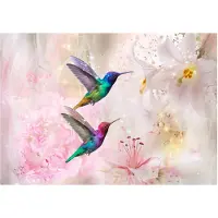 Kärkkäinen Artgeist Colourful Hummingbirds (Pink) fototapetti