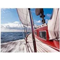Artgeist Veneen kaukana rannasta fototapetti