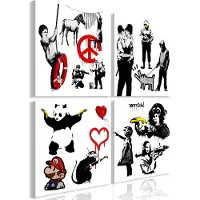 Artgeist Banksy World (4 Parts) taulusetti