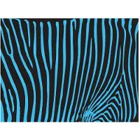 Artgeist Zebra pattern (turquoise) fototapetti