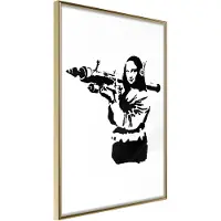 Artgeist Banksy: Mona Lisa with Bazooka II juliste
