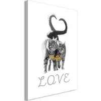 Artgeist Fluffy Love (1 Part) Vertical taulu
