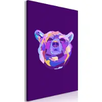Artgeist Colourful Bear (1 Part) Vertical taulu