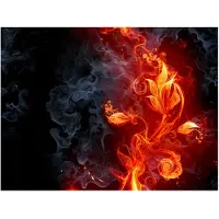 Artgeist Fiery kukka fototapetti