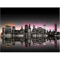 Artgeist Colorful glow over NYC fototapetti
