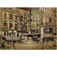 Artgeist Parisian suihkulähde fototapetti