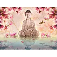 Artgeist Buddha and magnolia fototapetti