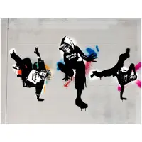 Artgeist Monkey dance - street art fototapetti