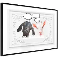 Artgeist Conversation Of Two Goats juliste