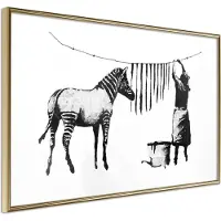 Artgeist Banksy: Washing Zebra Stripes juliste
