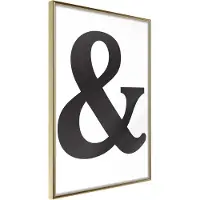 Artgeist Ampersand (Black) juliste