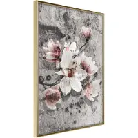 Artgeist Flowers On Concrete juliste