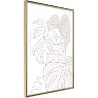 Artgeist Beige Leaves juliste