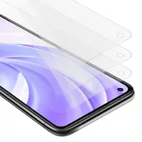 Cadorabo Xiaomi Mi 11 Lite (4G/5G)/11 Lite NE 3x karkaistu lasi suojakalvo