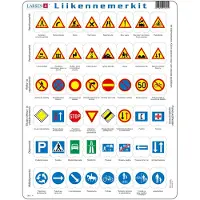 Larsen Maxi Liikennemerkit 36,5 x 28,5 cm palapeli