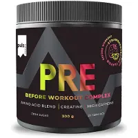 Puls Nutrition Pre-Workout Complex aminohappojauhe, mansikka-lime, 300 g