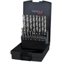 Terrax HSS-G DIN338 19-os. 1-10mm metalliporanteräsarja