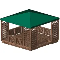 Tammiston Puu 4 x 4 m terassipaviljonki