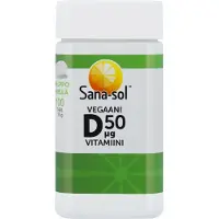 Sana-Sol Vegaani D-vitamiini 50µg vitamiinitabletti 100tab ravintolisä