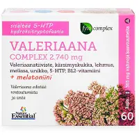Raw Organic Aboa medica Valeriaana complex 2740 mg, 60 kaps.