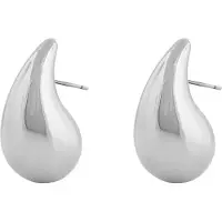 Sno of sweden Yenni Small Ear Plain G - Onesize - Silver - ONE SIZE