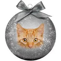 Plenty Gifts Plenty Huurre punainen kissa joulupallo