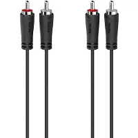 Hama Cable Audio 2 RCA Plugs - 2 RCA plugs 0.5m