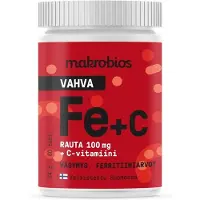 Makrobios Rauta + C-vitamiini 60 tabl. ravintolisä
