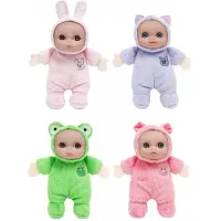 Jc-Toys JC Toys 13cm pehmonukke eläinhaalarilla (lajitelma)