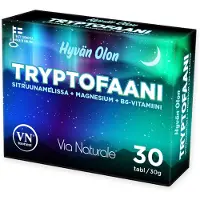 Raw Organic Via Naturale hyvän olon tryptofaani 30tabl