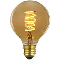 LED energie G95/E27 4W 230lm himmennettävä amber antiikkilamppu