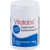 Vitatabs Maitohappobakteeri 30 kaps. ravintolisä