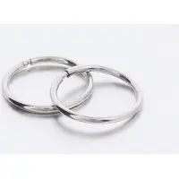 Silver Bar 988 Harjoitusrengas 10 mm hopeakorvakorut