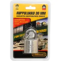 Finbullet 30 mm ruostumaton teräs riippulukko