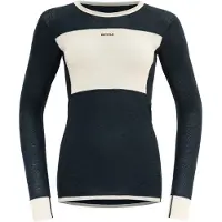 Devold Women's Wool Mesh Shirt Ink/Offwhite Kerrasto yläosat L