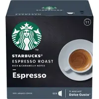 Starbucks espresso Roast kahvikapselit By Nescafe Dolce gusto