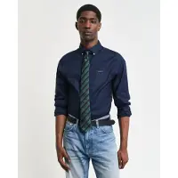 Gant for man. 3000302 Pinpoint Slim Fit Oxford Shirt navy (L), Casual, Cotton, Classic, Long sleeve
