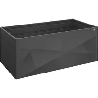 Biohort Viljelypenkki 2 x 1 X-Design metallinen tummanharmaa